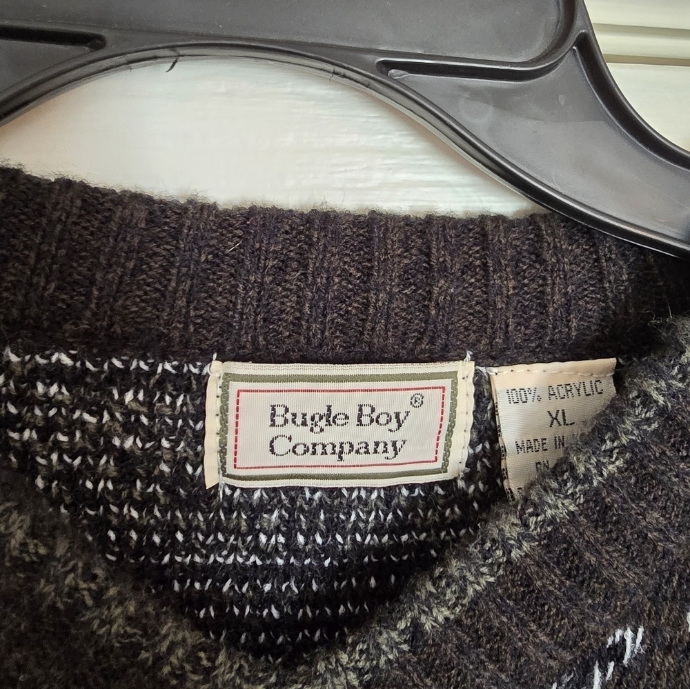 Vintage 90's Bugle Boy Company Sweater, XL - Picture 3 of 5